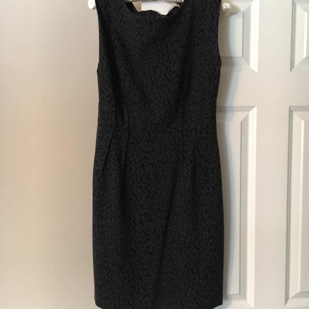 Ann Taylor Loft gray and black dress
